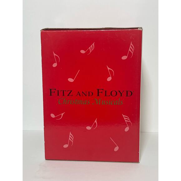 Fitz & Floyd Renaissance Musical Santa Figurine W/box - Deck The Halls - Picture 2 of 11